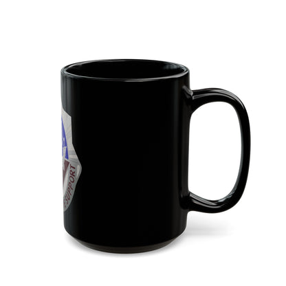 55 Surgical Hospital (U.S. Army) Black Coffee Mug-The Sticker Space