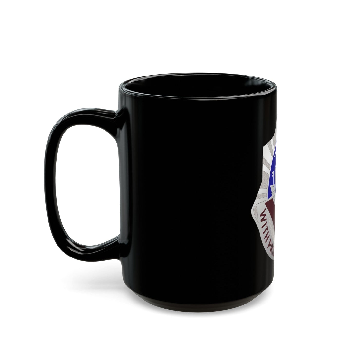 55 Surgical Hospital (U.S. Army) Black Coffee Mug-The Sticker Space