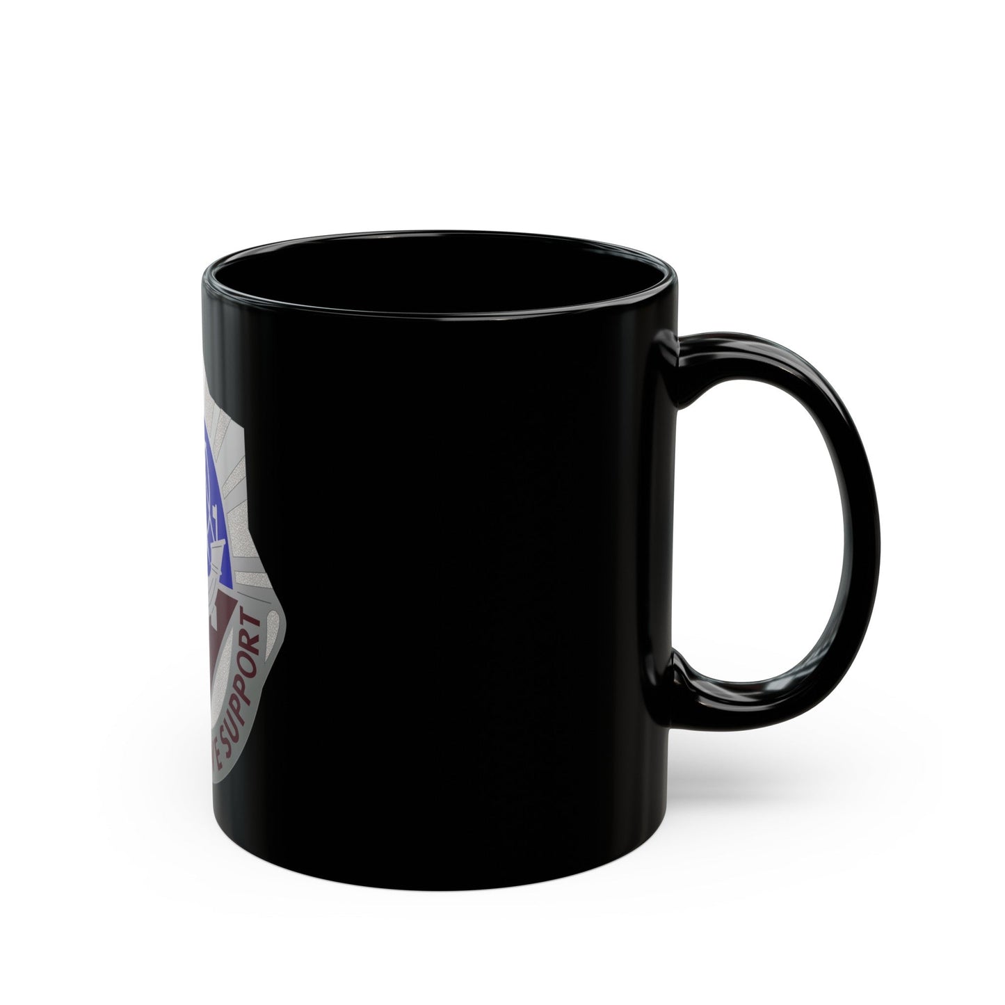 55 Surgical Hospital (U.S. Army) Black Coffee Mug-The Sticker Space