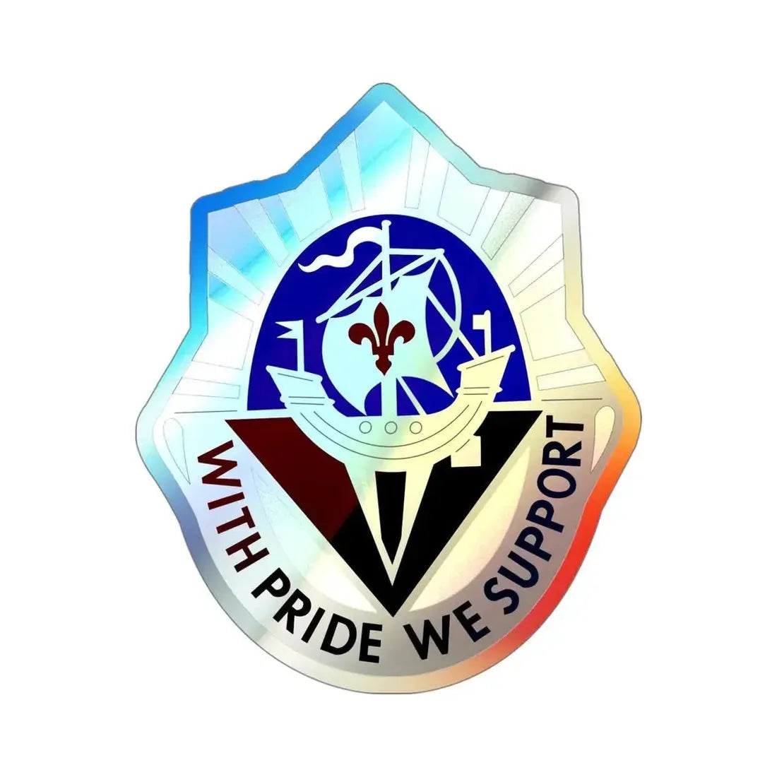 55 Surgical Hospital (U.S. Army) Holographic STICKER Die-Cut Vinyl Decal - The Sticker Space