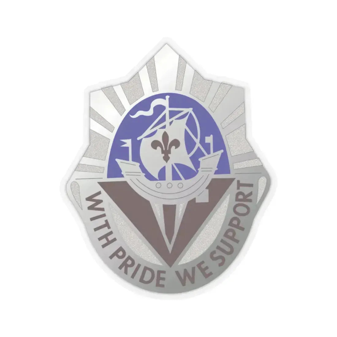 55 Surgical Hospital (U.S. Army) STICKER Vinyl Kiss-Cut Decal 2 Inch Transparent - The Sticker Space