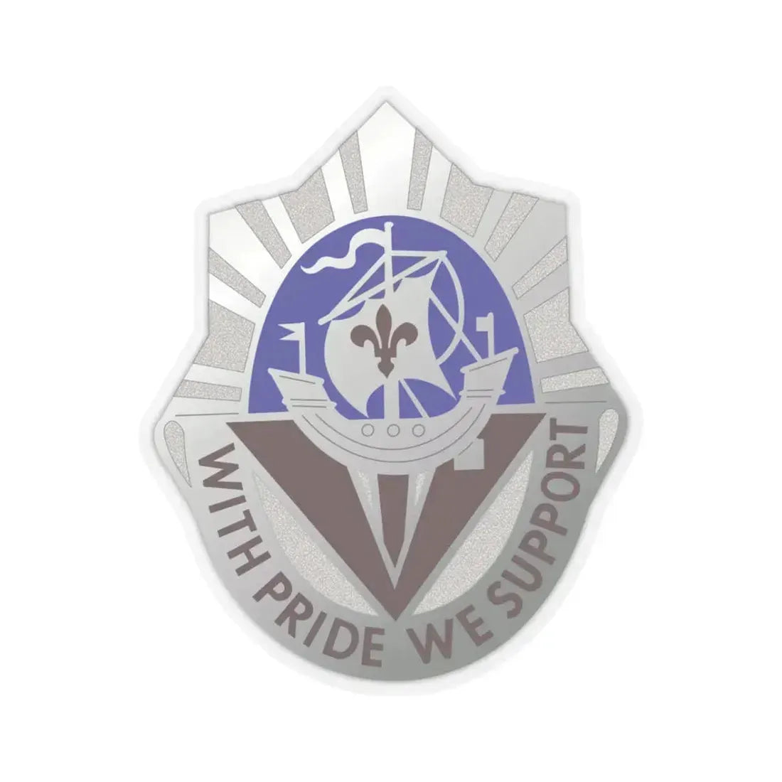 55 Surgical Hospital (U.S. Army) STICKER Vinyl Kiss-Cut Decal 3 Inch Transparent - The Sticker Space