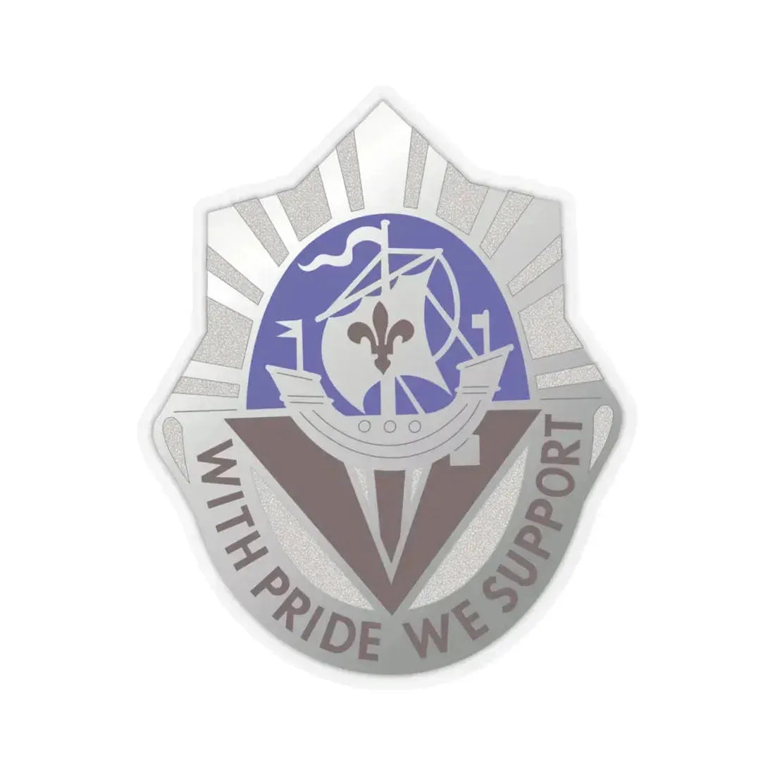 55 Surgical Hospital (U.S. Army) STICKER Vinyl Kiss-Cut Decal 4 Inch Transparent - The Sticker Space