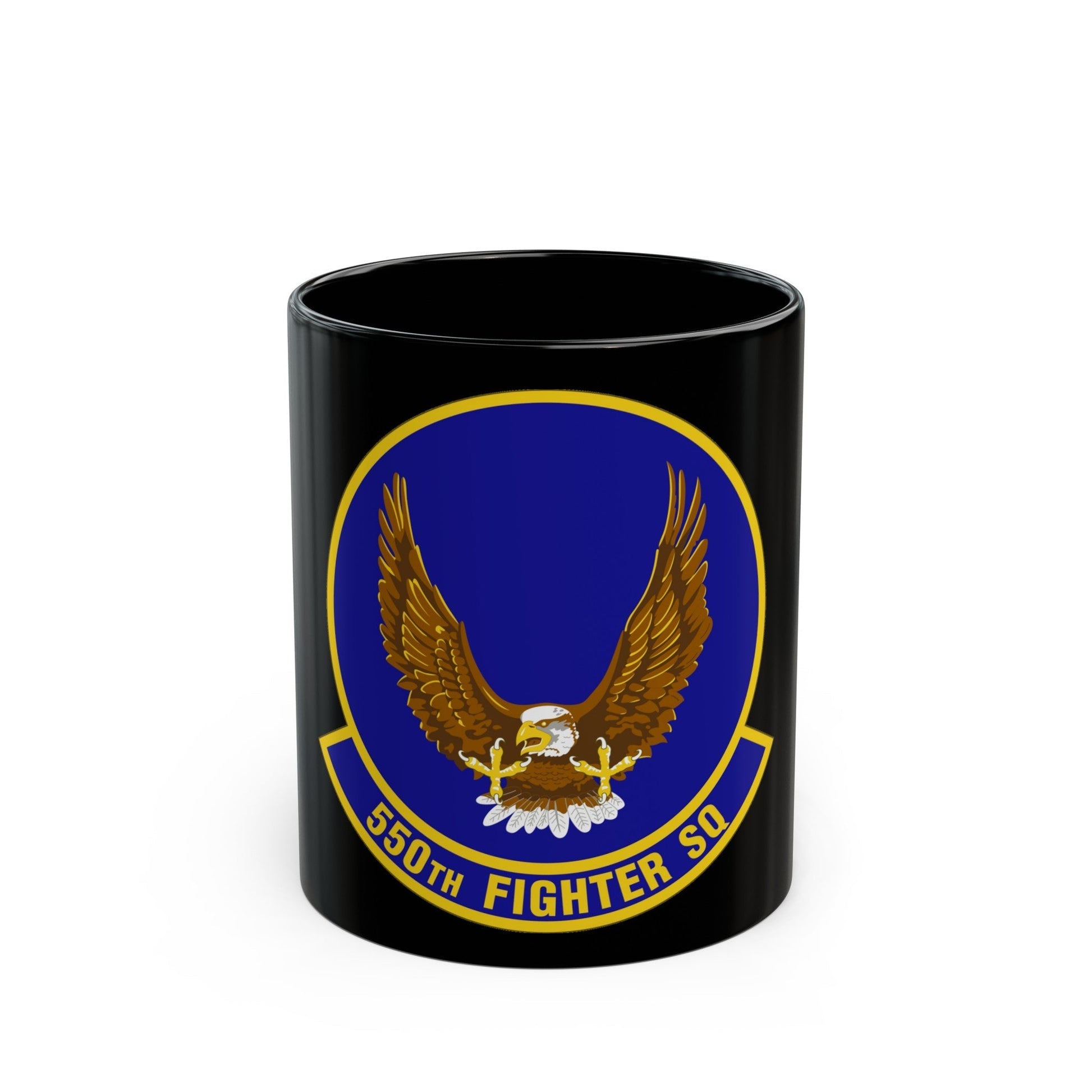 550 Fighter Squadron AETC (U.S. Air Force) Black Coffee Mug-11oz-The Sticker Space