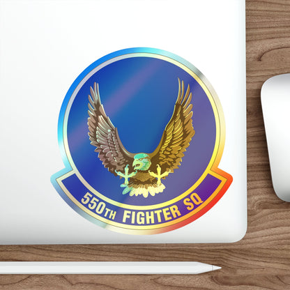 550 Fighter Squadron AETC (U.S. Air Force) Holographic STICKER Die-Cut Vinyl Decal-The Sticker Space