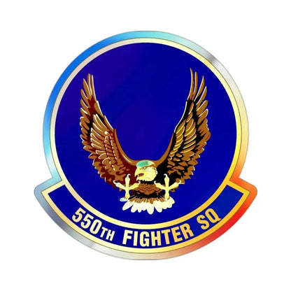 550 Fighter Squadron AETC (U.S. Air Force) Holographic STICKER Die-Cut Vinyl Decal 2 Inch Holographic - The Sticker Space