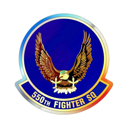 550 Fighter Squadron AETC (U.S. Air Force) Holographic STICKER Die-Cut Vinyl Decal 3 Inch Holographic - The Sticker Space