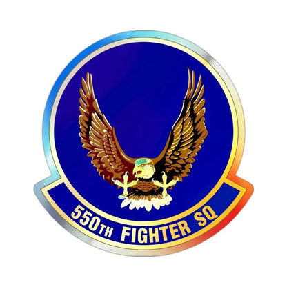 550 Fighter Squadron AETC (U.S. Air Force) Holographic STICKER Die-Cut Vinyl Decal - The Sticker Space