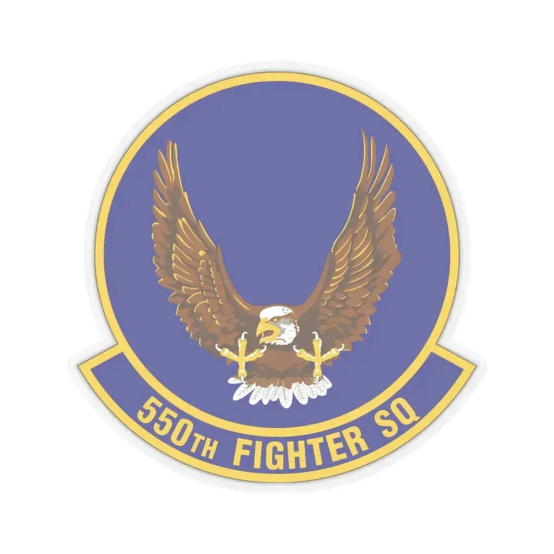 550 Fighter Squadron AETC (U.S. Air Force) STICKER Vinyl Kiss-Cut Decal 2 Inch Transparent - The Sticker Space