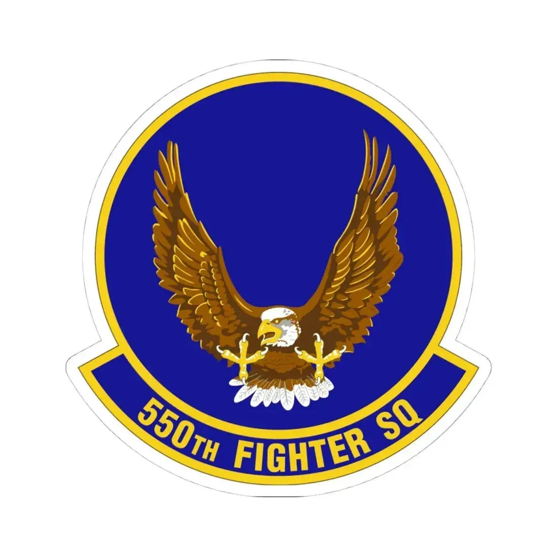 550 Fighter Squadron AETC (U.S. Air Force) STICKER Vinyl Kiss-Cut Decal 4 Inch White - The Sticker Space