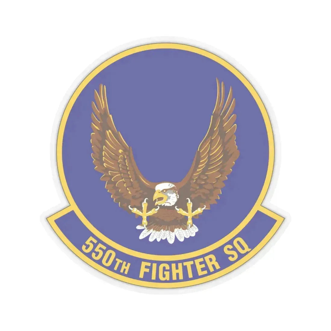 550 Fighter Squadron AETC (U.S. Air Force) STICKER Vinyl Kiss-Cut Decal 6 Inch Transparent - The Sticker Space