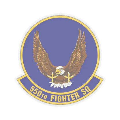 550 Fighter Squadron AETC (U.S. Air Force) STICKER Vinyl Kiss-Cut Decal 6 Inch Transparent - The Sticker Space