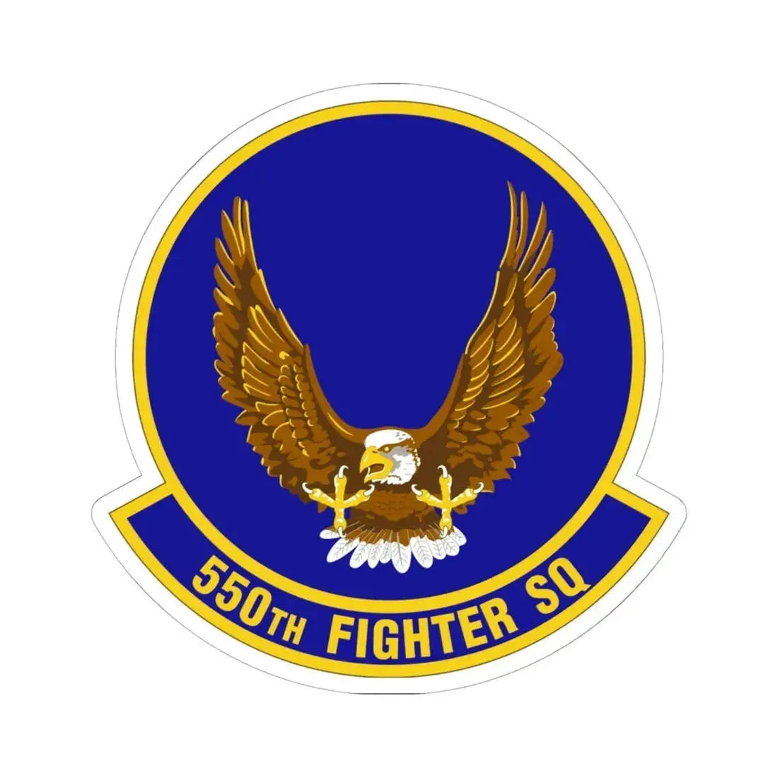 550 Fighter Squadron AETC (U.S. Air Force) STICKER Vinyl Kiss-Cut Decal 6 Inch White - The Sticker Space