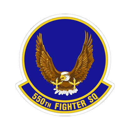 550 Fighter Squadron AETC (U.S. Air Force) STICKER Vinyl Kiss-Cut Decal 6 Inch White - The Sticker Space