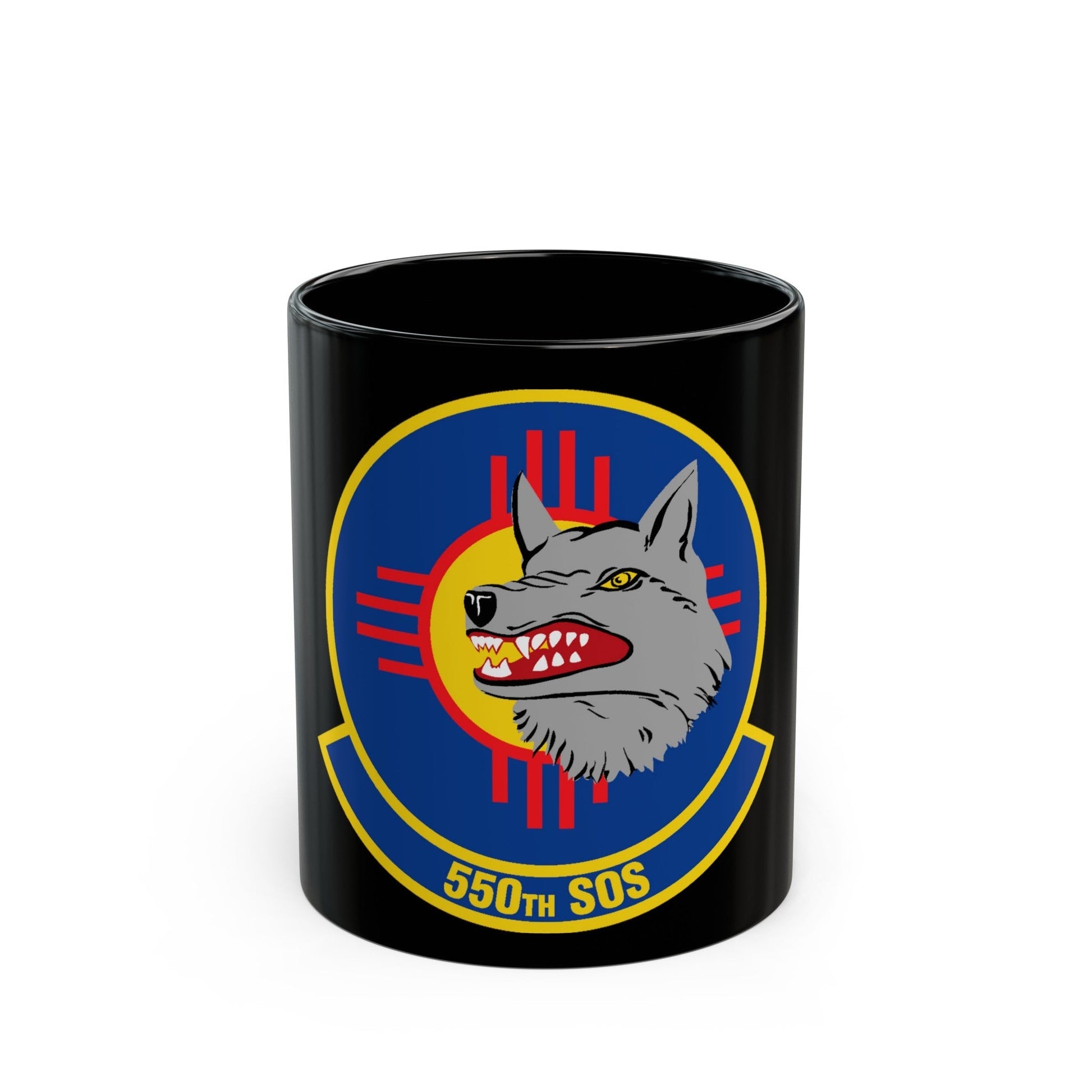 550 Special Operations Squadron AETC (U.S. Air Force) Black Coffee Mug-11oz-The Sticker Space