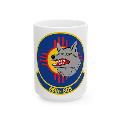 550 Special Operations Squadron AETC (U.S. Air Force) White Coffee Mug-15oz-The Sticker Space