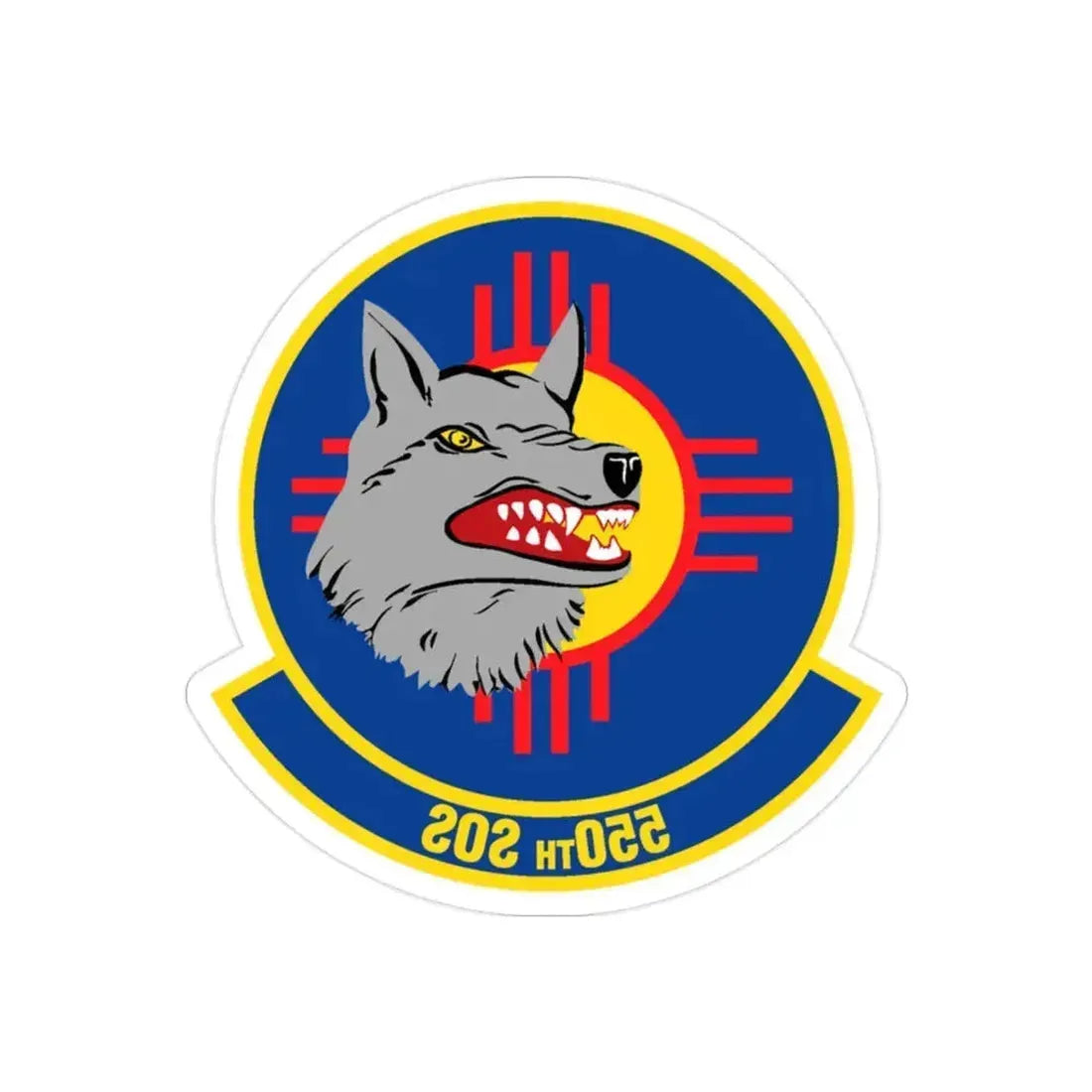 550 Special Operations Squadron AETC (U.S. Air Force) REVERSE PRINT Transparent Die-Cut STICKER 2 Inch Die-Cut Transparent - The Sticker Space