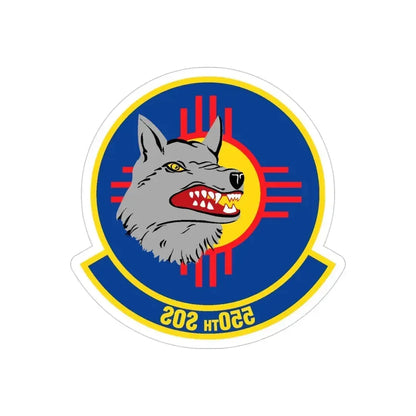 550 Special Operations Squadron AETC (U.S. Air Force) REVERSE PRINT Transparent Die-Cut STICKER 4 Inch Die-Cut Transparent - The Sticker Space