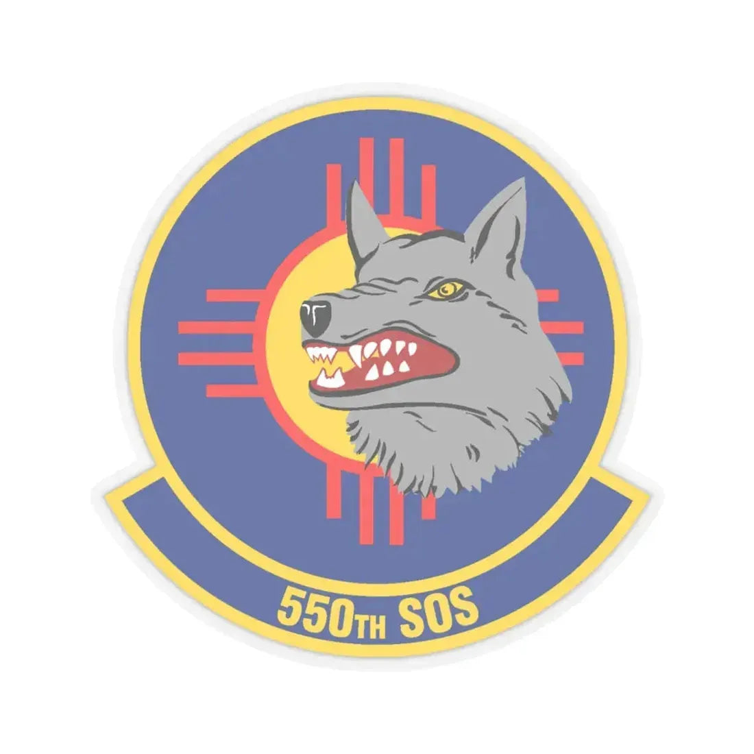 550 Special Operations Squadron AETC (U.S. Air Force) STICKER Vinyl Kiss-Cut Decal 6 Inch Transparent - The Sticker Space