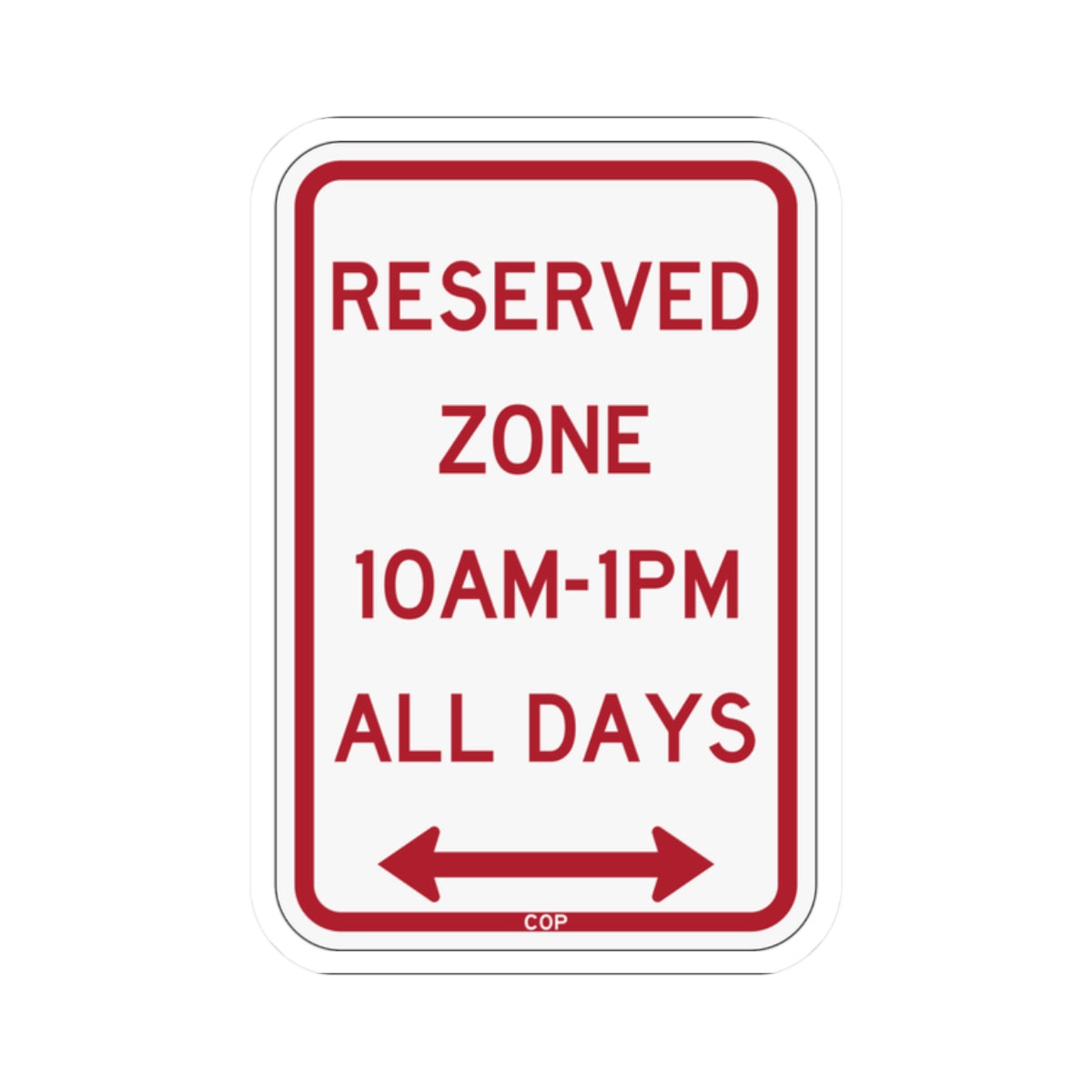 PBOT Road sign P4490AD (Oregon) (Road Sign) STICKER Vinyl Kiss-Cut Decal