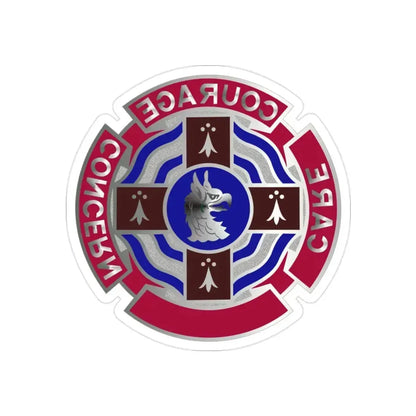 5501 US Hospital (U.S. Army) REVERSE PRINT Transparent Die-Cut STICKER 2 Inch Die-Cut Transparent - The Sticker Space