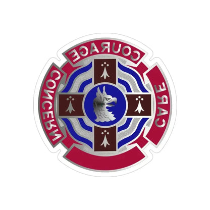 5501 US Hospital (U.S. Army) REVERSE PRINT Transparent Die-Cut STICKER 3 Inch Die-Cut Transparent - The Sticker Space