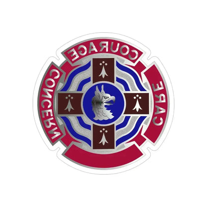 5501 US Hospital (U.S. Army) REVERSE PRINT Transparent Die-Cut STICKER 4 Inch Die-Cut Transparent - The Sticker Space