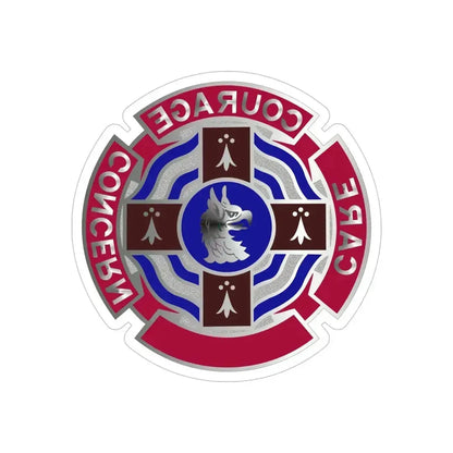 5501 US Hospital (U.S. Army) REVERSE PRINT Transparent Die-Cut STICKER 5 Inch Die-Cut Transparent - The Sticker Space