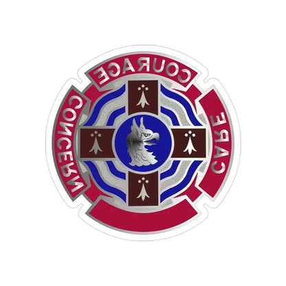 5501 US Hospital (U.S. Army) REVERSE PRINT Transparent Die-Cut STICKER - The Sticker Space