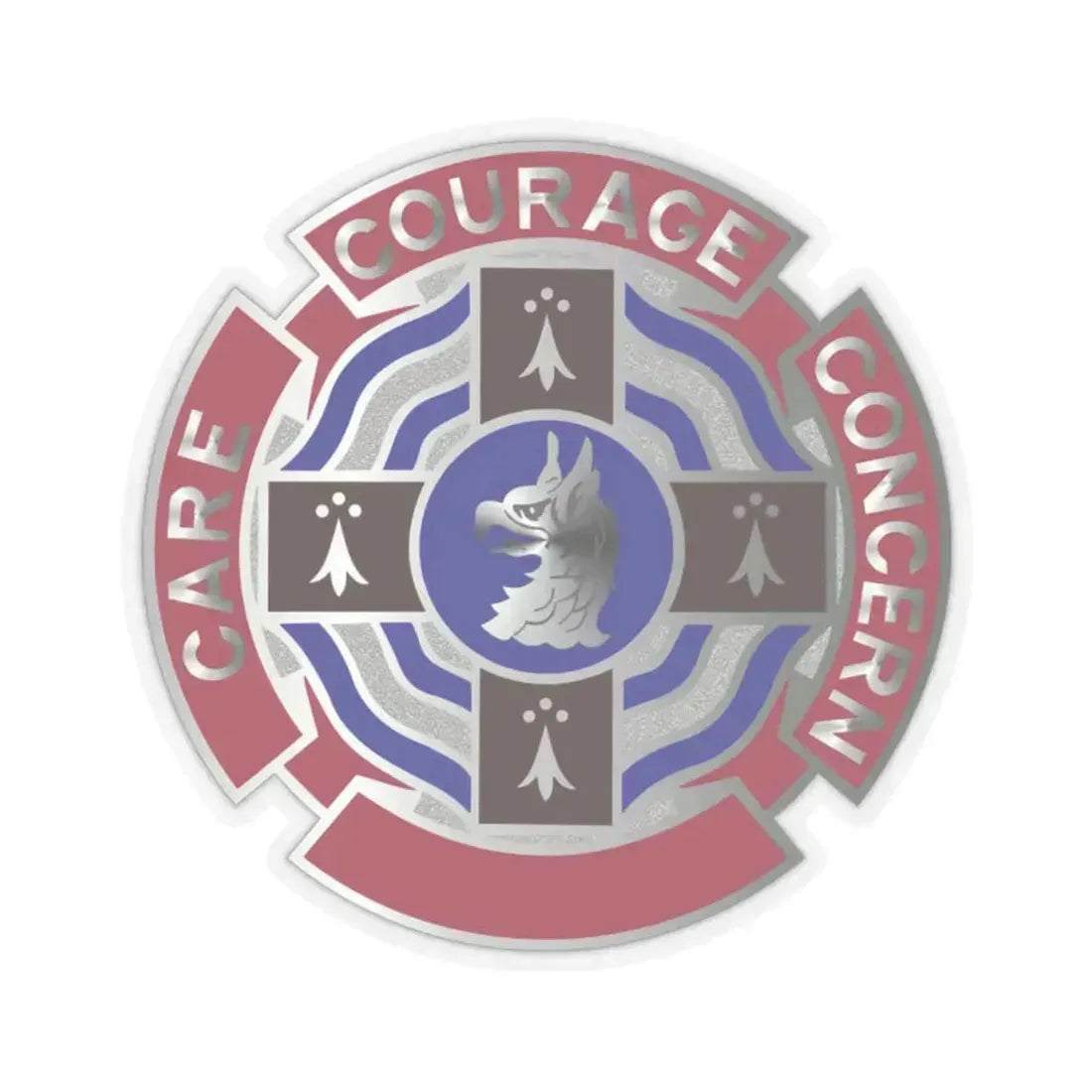 5501 US Hospital (U.S. Army) STICKER Vinyl Kiss-Cut Decal 2 Inch Transparent - The Sticker Space