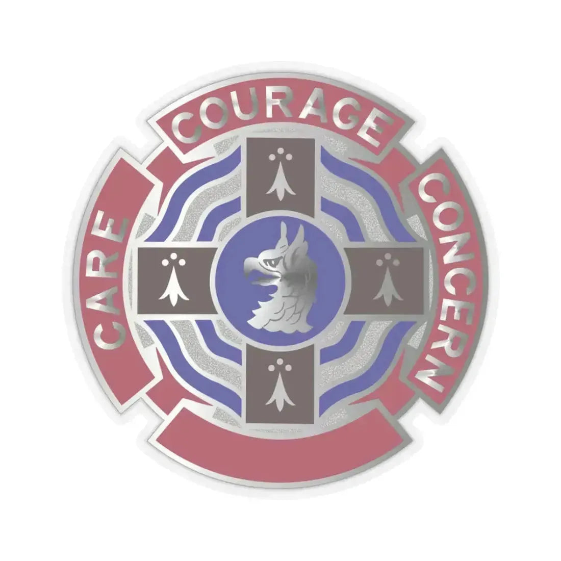 5501 US Hospital (U.S. Army) STICKER Vinyl Kiss-Cut Decal 3 Inch Transparent - The Sticker Space