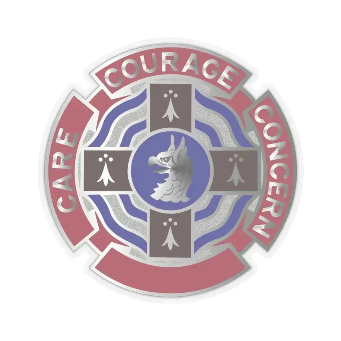 5501 US Hospital (U.S. Army) STICKER Vinyl Kiss-Cut Decal 4 Inch Transparent - The Sticker Space