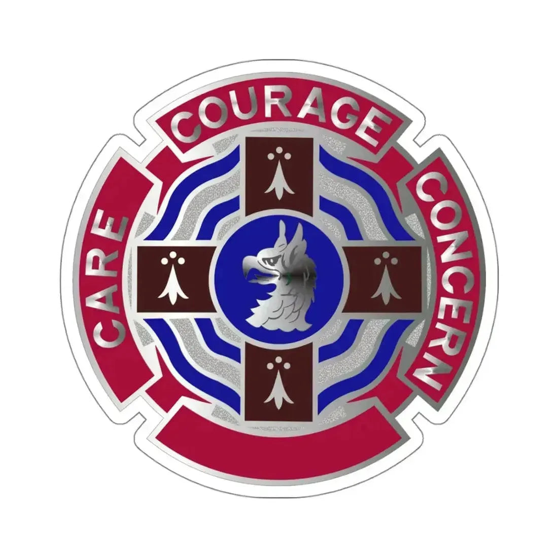 5501 US Hospital (U.S. Army) STICKER Vinyl Kiss-Cut Decal 4 Inch White - The Sticker Space