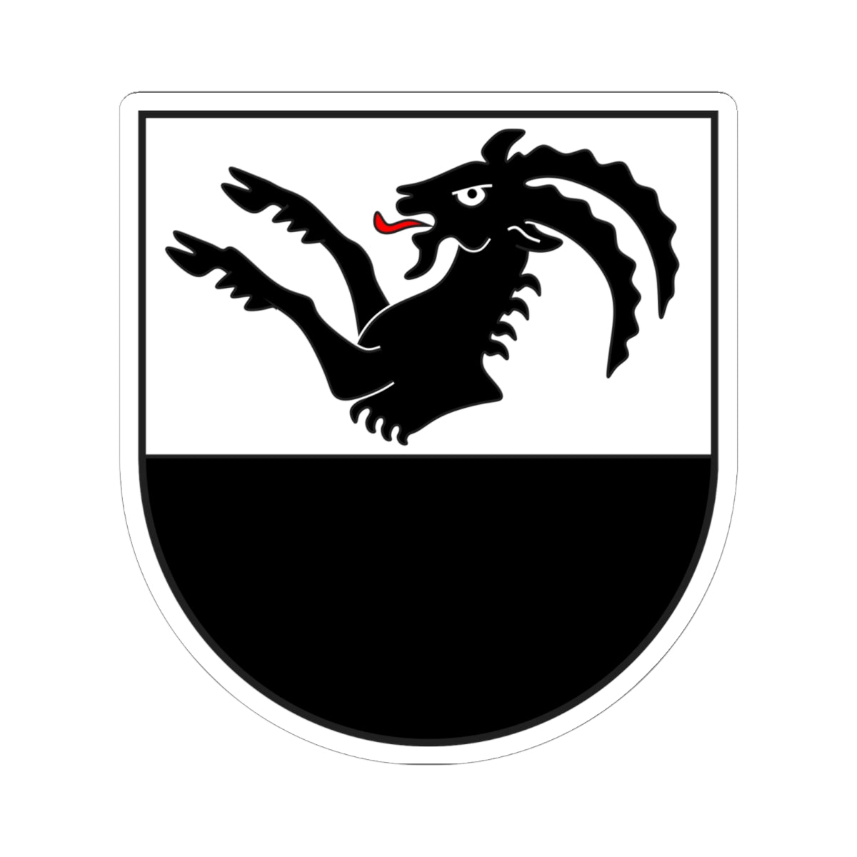 Sur Tasna Kreis wappen (Switzerland) (Coat of Arms) STICKER Vinyl Kiss-Cut Decal
