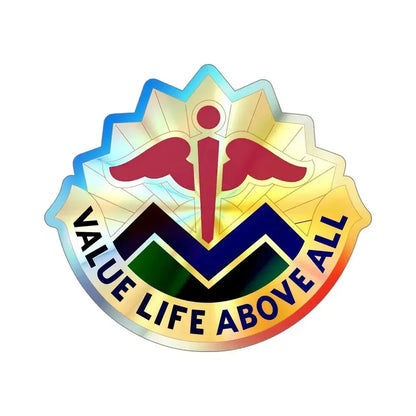 5502 US Hospital (U.S. Army) Holographic STICKER Die-Cut Vinyl Decal 5 Inch Holographic - The Sticker Space