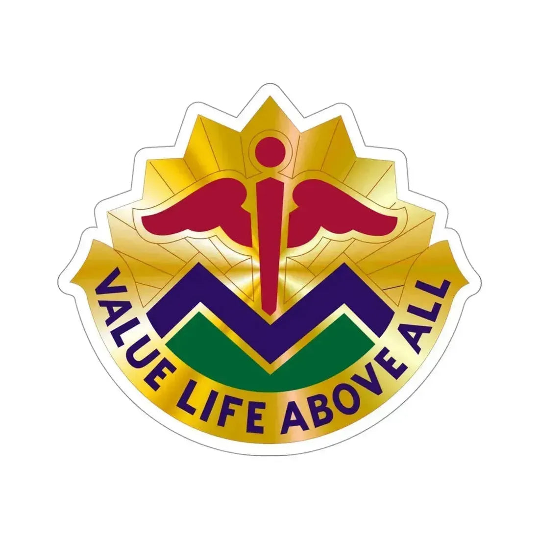 5502 US Hospital (U.S. Army) STICKER Vinyl Die-Cut Decal 4 Inch - The Sticker Space