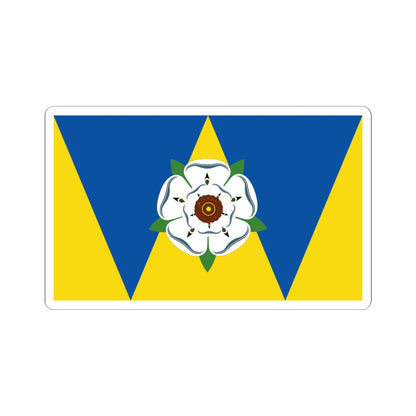 Unofficial Flag of West Yorkshire (England) STICKER Vinyl Kiss-Cut Decal