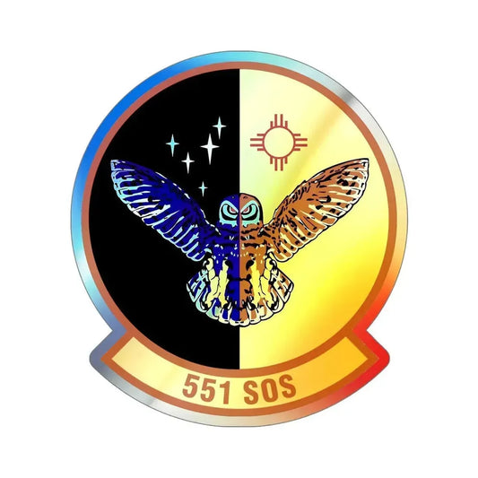 551 Special Operations Squadron (U.S. Air Force) Holographic STICKER Die-Cut Vinyl Decal 6 Inch Holographic - The Sticker Space