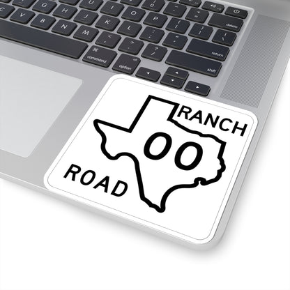 Texas RM 00 1956 template (Texas) (Road Sign) STICKER Vinyl Kiss-Cut Decal
