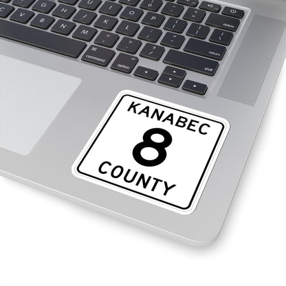 Kanabec County 8 MN (Minnesota) (Road Sign) STICKER Vinyl Kiss-Cut Decal