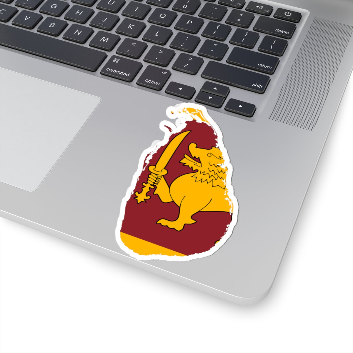 Flag-map of Sri Lanka (Sri Lanka) STICKER Vinyl Kiss-Cut Decal