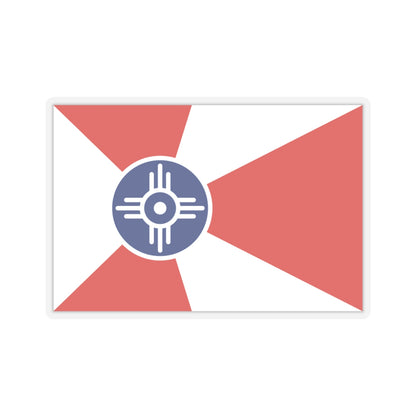 Flag of Wichita, Kansas - STICKER Vinyl Kiss-Cut Decal