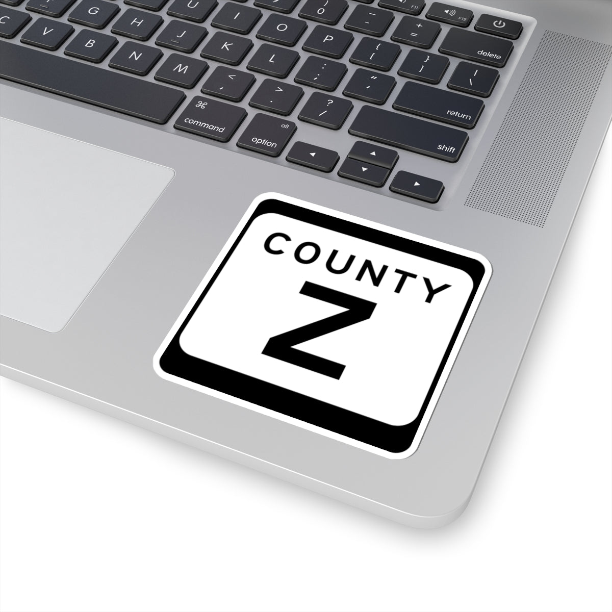 WIS County Z (Wisconsin) (Road Sign) STICKER Vinyl Kiss-Cut Decal