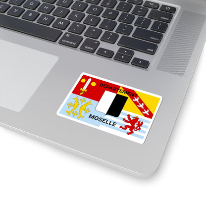 Flag of Moselle (France) STICKER Vinyl Kiss-Cut Decal
