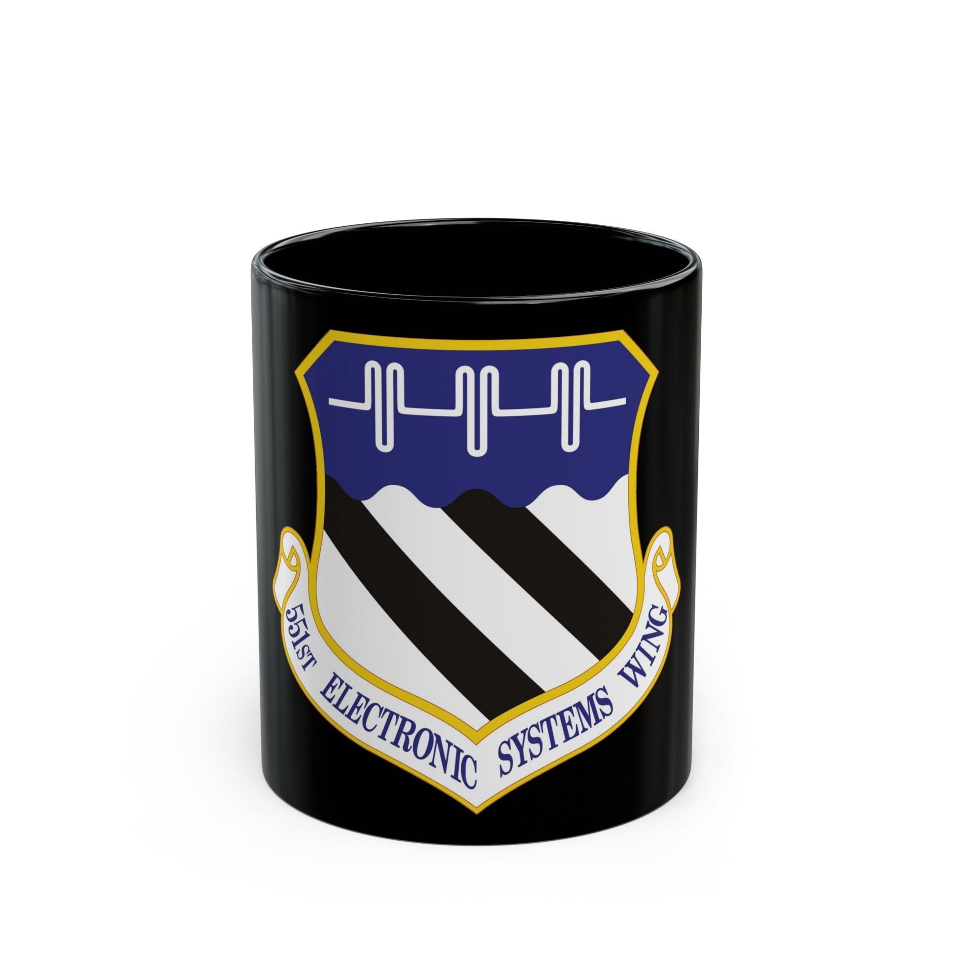 551st Electronic Systems Wing (U.S. Air Force) Black Coffee Mug-11oz-The Sticker Space