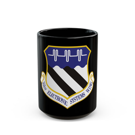 551st Electronic Systems Wing (U.S. Air Force) Black Coffee Mug-15oz-The Sticker Space