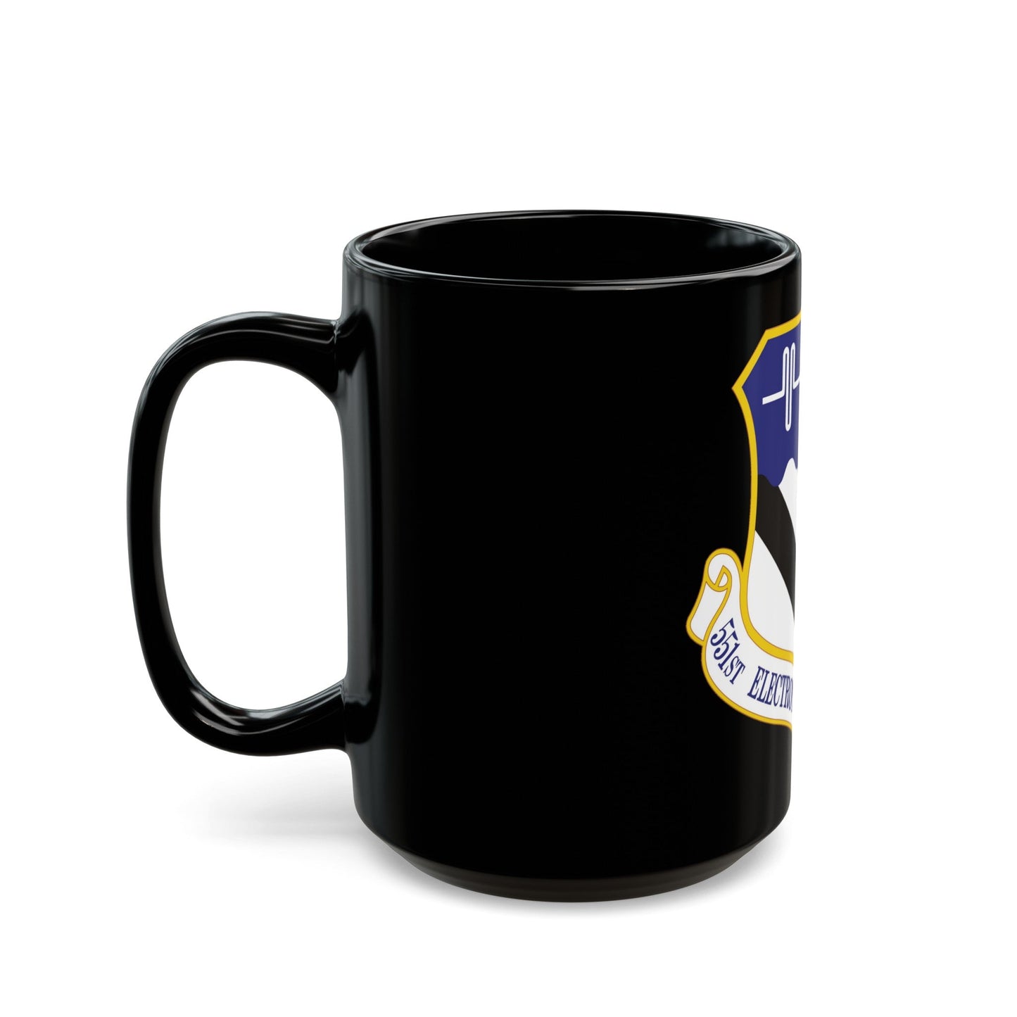 551st Electronic Systems Wing (U.S. Air Force) Black Coffee Mug-The Sticker Space