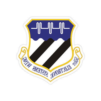 551st Electronic Systems Wing (U.S. Air Force) REVERSE PRINT Transparent STICKER-4" × 4"-The Sticker Space