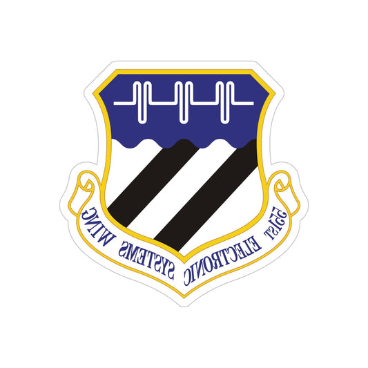 551st Electronic Systems Wing (U.S. Air Force) REVERSE PRINT Transparent STICKER-6" × 6"-The Sticker Space