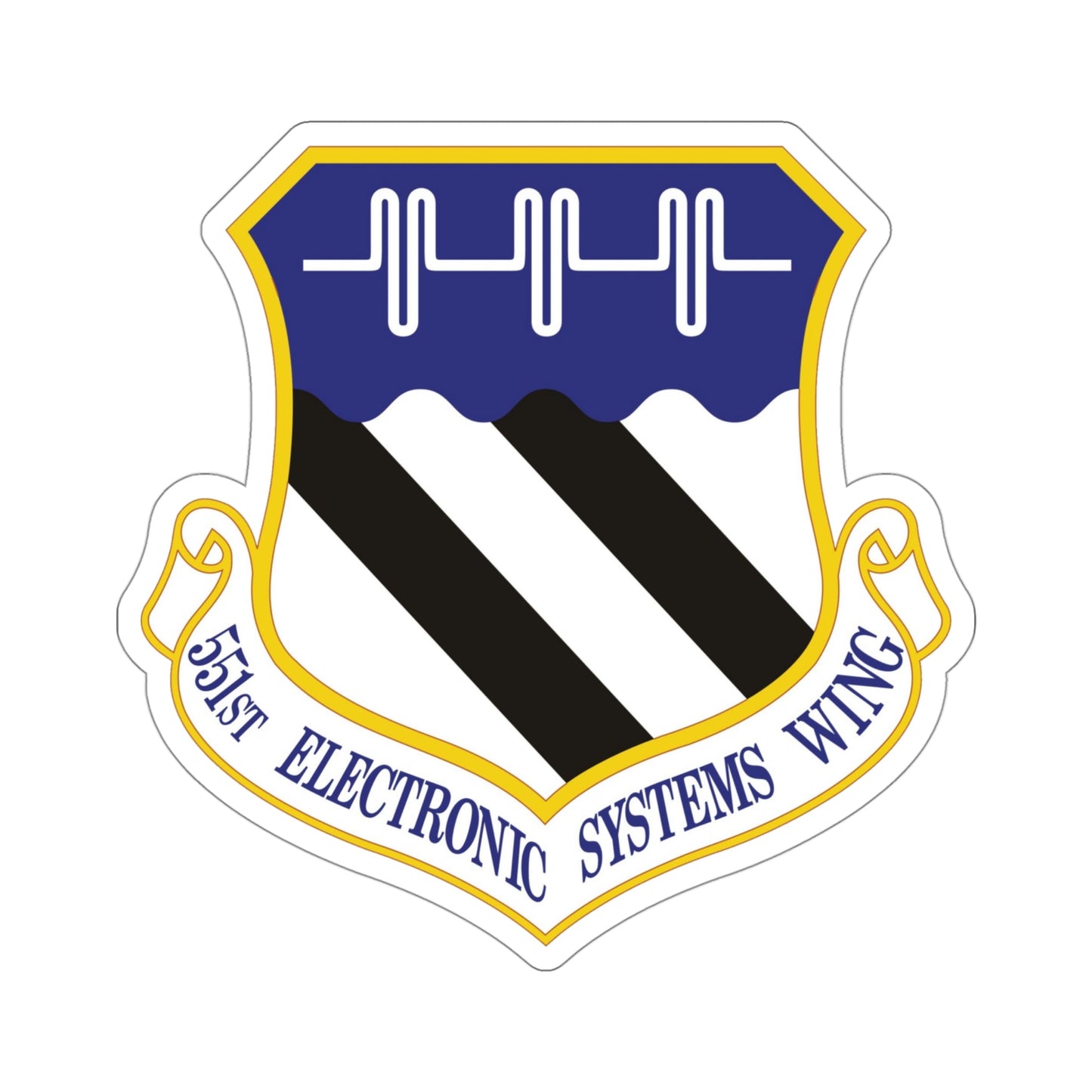 551st Electronic Systems Wing (U.S. Air Force) STICKER Vinyl Die-Cut Decal-4 Inch-The Sticker Space